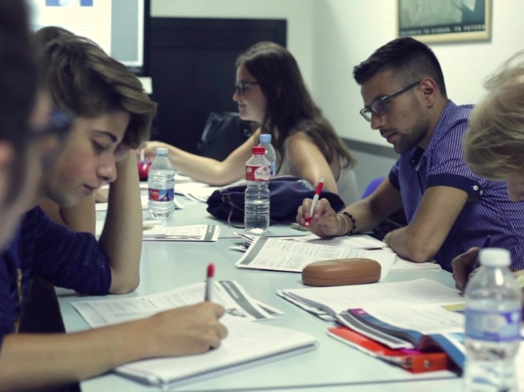 スペイン、バレンシアのスペイン語学校AIPスペイン語スクールの授業風景