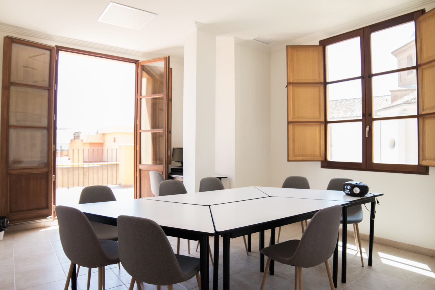 バレンシアのスペイン語スクール、ドン・キホーテの誰もいない教室