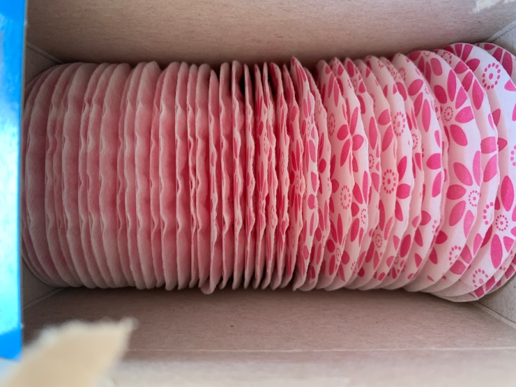 スペインの個包装になっていないパンティーライナー