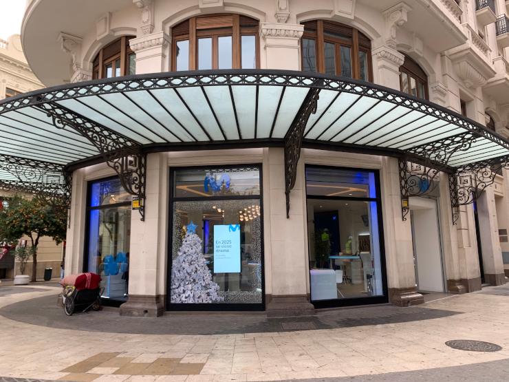 スペインの携帯・通信会社Movistarの店舗